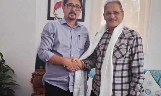 Delegations call on Lt Governor Ladakh.