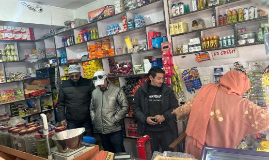 COTPA Enforcement Drive in Kargil Market: Inspection Team Issues Challans, Warns Against Tobacco Violations.