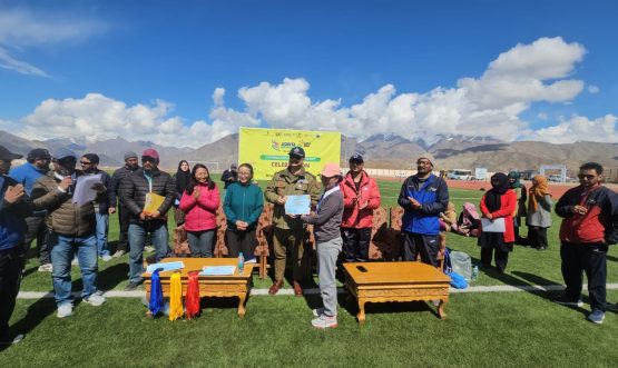 Women’s Day Celebrated with Mass Participation Sports Event at Astro Turf Ground, Kargil.