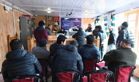 National Lok Adalat Held in Kargil, 134 Cases Settled Amicably.