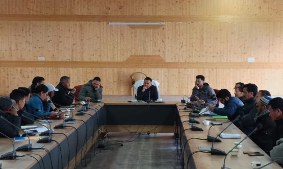 Jigmet Raftan Chairs Introductory Meeting with Department Heads in Nubra Sub-Division