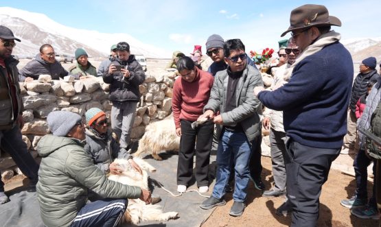 Chief Secretary Reviews Developmental Needs in Border Villages of Nyoma Sub-Division.