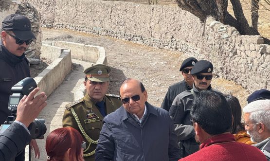L-G Vinai Kumar Saxena inspects water conservation and development projects Reviews measures to address water scarcity in Ladakh.