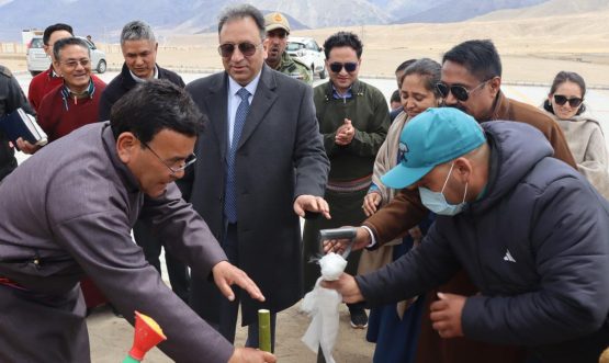 Chief Secretary Ashish Kundra visits Taruthang Campus, University of Ladakh.