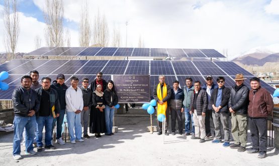 Administrative Secretary, Power Development and New & Renewable Energy, Inaugurates First Commercial Rooftop Solar Installation at Hotel Barath, Leh.