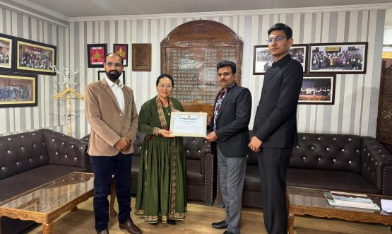 IGNOU LSC Leh Coordinator Conferred with Best Coordinator Award.