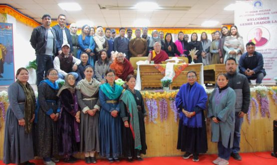 Eliezer Joldan Memorial College, Leh Celebrates Year of Compassion with Visit from Geshe Lhakdor La.