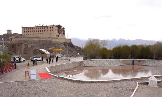 L-G Vinai Kumar Saxena inaugurates first water body made operational under Project Him Sarovar Declares adoption of Stok village for its development as a Model Village.