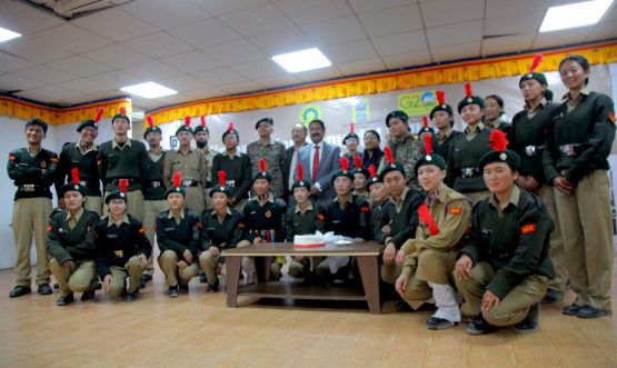 NCC Combined Ceremony conducts at EJM College Leh.