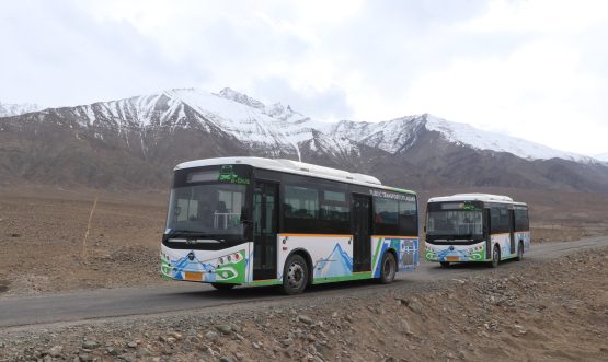 Ladakh’s public transport set to get major boost with sanctioning of 33 e-buses by MoHUA, GoI