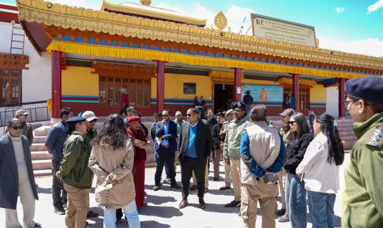 SSP Security reviews Preparations for Sacred Buddha Relics Exposition in Leh.