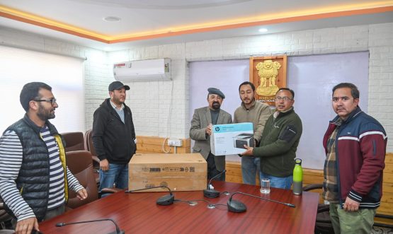 CEC Kargil Hands Over IT Equipment to Health Department for HMIS Implementation.