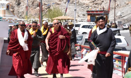 Administrative Secretary, Bhanu Prabha attends Pre Launch Ceremony of the “Sacred Exposition of the Holy Relics of the Tathagata” at Hunder, Nobra.