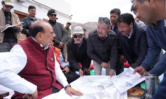 L-G Vinai Kumar Saxena inspects Igoo-Phey Irrigation Canal, reviews irrigation and hydropower infrastructure