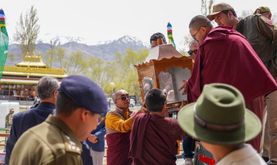 UT Administration conducts Dry Run for Arrival, Reception and Motorcade of Holy Relics of Tathagata Buddha.