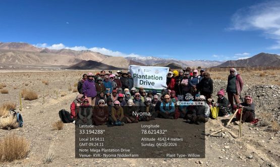 KVK Nyoma Changthang and Local Communities Unite for a Greener Changthang.