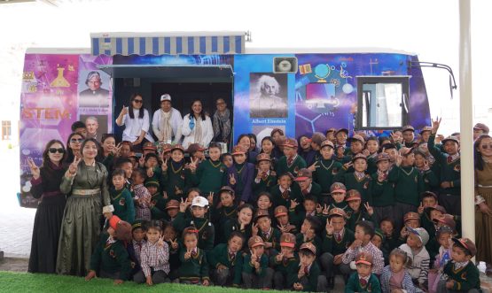DIET Leh Flags Off STEM Lab Bus; Interactive STEM Activities Organized at Riglam Model School, Leh.