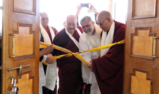 Exhibition on Guru Padmasambhava (in Bhoti) inaugurated at Dharma Centre by International Buddhist Confederation.