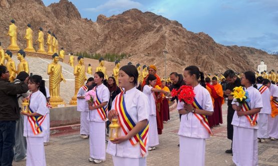 Candle Peace March Held at Mahabodhi International Meditation Centre on the Occasion of 2569th Vesak Purnima.