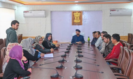 Delegation of Urdu Language Teacher Aspirants Calls on CEC Kargil, Dr. Mohd Jaffer Akhoon.