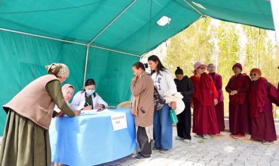 Mega Free Medical Camp Held at MIMC Devachan Campus Leh, May 2, 2026.