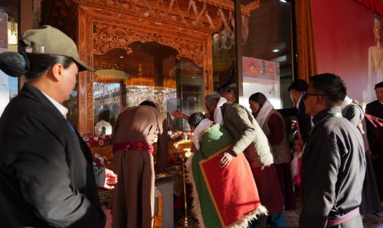 Second Day witnesses Large Gatherings for Sacred Relics Veneration in Leh.