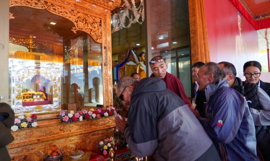 Public Veneration of Sacred Relics of Tathagata Buddha Begins at Jivetsal with Devotion and Reverence .