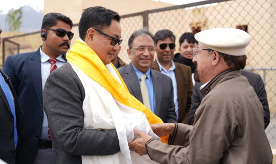 CEC Kargil Dr. Mohd Jaffer Akhoon Meets Union Minister Shri Kiren Rijiju in Leh.
