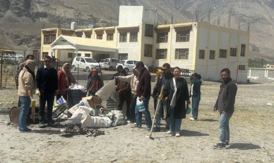 GDC Nobra conducts campus sanitation drive.
