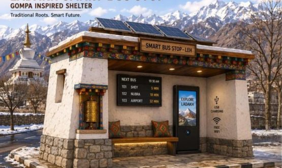 L-G Vinai Kumar Saxena approves construction of 30 unique Ladakhi Smart Bus Shelters.