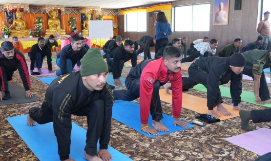 Day 7 of Yoga Session conducted at MIMC by Yoga Expert Boney Rajj.