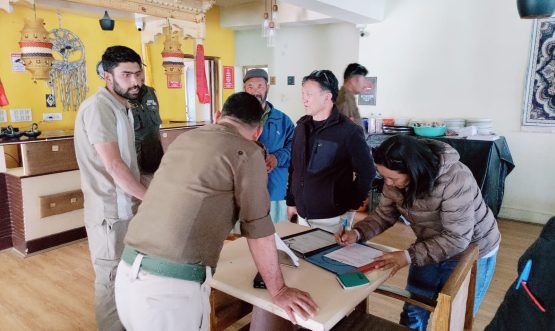 Following the order issued by the Sub-Divisional Magistrate, Nubra for monitoring and checking of essential commodities, a market inspection was conducted in Tehsil Diskit.