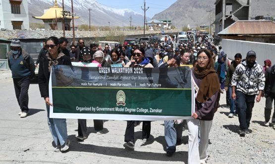 Massive Cleanliness Drive and Awareness Rally Held in Zanskar under Swachh Bharat Abhiyan.