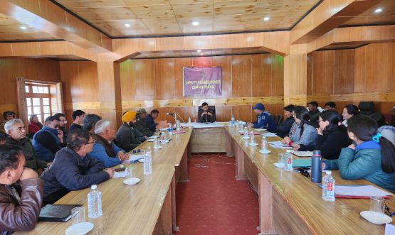 The Deputy Commissioner, Changthang, Nitish Rajora IAS today convened an introductory meeting with sectoral heads of various departments of Changthang.