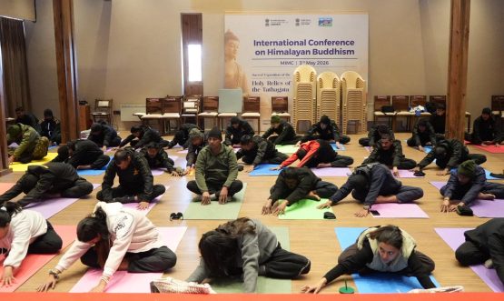 Day 9 of Yoga Session conducted at MIMC by Yoga Expert Rohit Rawat.