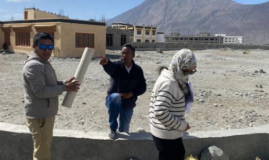Senior Manager SIDCO Leh Visits Mini Industrial Estate Diskit for Inspection and Development Planning.