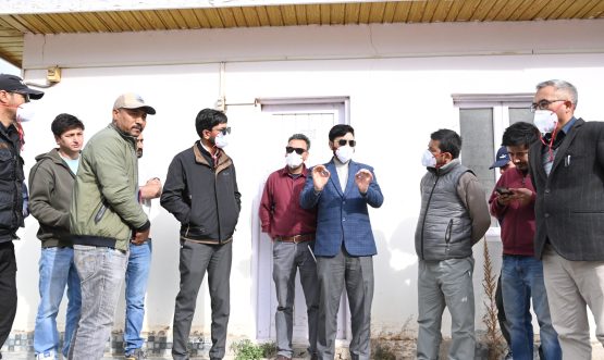 DC Kargil Inspects FSTP at Kurbathang, Reviews Sanitation Measures.