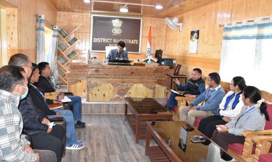 C Nubra hold meeting with Bank Managers of SBI Bank and J&K Bank Nubra.