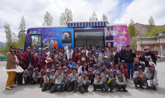 DIET) Leh today Visited STEM Bus Lab at MS Sanker today 14th of May 2026 bringing hands-on science and maths learning directly to students.