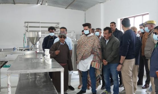 Hon’ble Union Minister for Food Processing Industries Visits PMFME-Supported Unit at Tirith, Nubra.