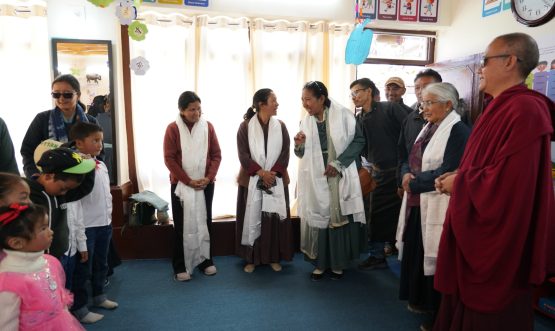 Administrative Secretary Bhanu Prabha Inaugurates Lhachos Model School at Ney.