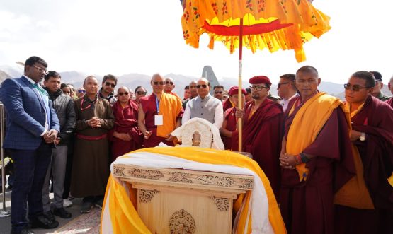 Holy Relics of Tathagata Buddha Return to Delhi After Historic 15-Day Exposition in Ladakh.
