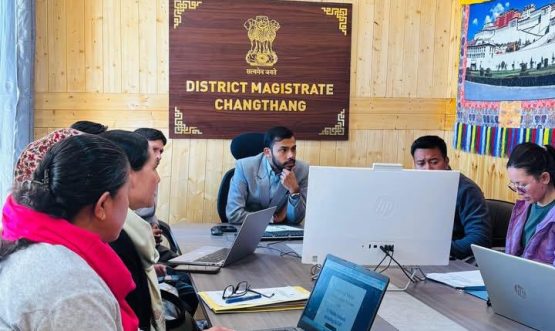 The Deputy Commissioner, Changthang, Nitish Rajora IAS, today chaired a review meeting of the Education Department.