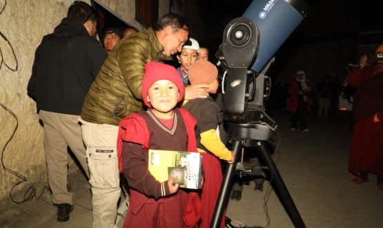 Department of Tourism, UT Ladakh Organises Second Day of Astro Week Festival at Lamayuru Monastery.
