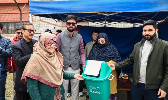 DC Kargil Leads Cleanliness Drive, Distributes Dustbins; Urges Strict Waste Segregation Under New SWM Rules 2026.