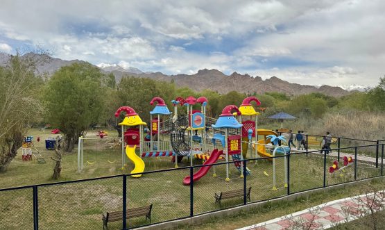 L-G VK Saxena inaugurates restored and redeveloped Choglamsar Protected Forest in Leh.