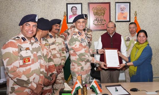Historic MoU signed between ITBP Leh Frontier & Cooperatives Dept UT Ladakh for supply of essential food items through Cooperative Societies/FPOs/PACS.