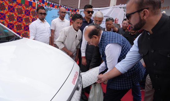 In a first, L-G VK Saxena inaugurates five EV Charging Stations across Ladakh.