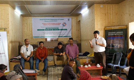 A Breeder Awareness Camp under the National Livestock Mission (NLM) was conducted today at Himya village, Nyoma.