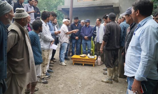 CEC Dr. Mohd. Jaffer Akhoon Visits Flash Flood-Affected Areas of Sankoo Sub-Division.